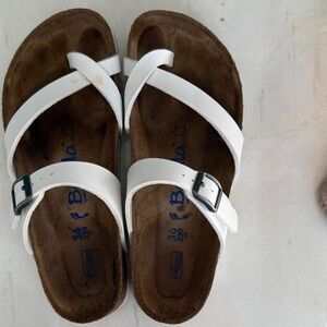 White leather betula sandals size 36/6 Strappy Sandals with Buckle
